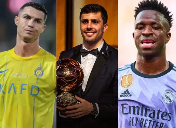 Rodri Reacts to Cristiano Ronaldo’s Disappointment with Viní Jr.’s Ballon d’Or