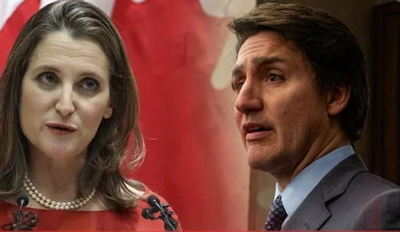 Freeland, a former Canadian finance minister, is vying to succeed Trudeau