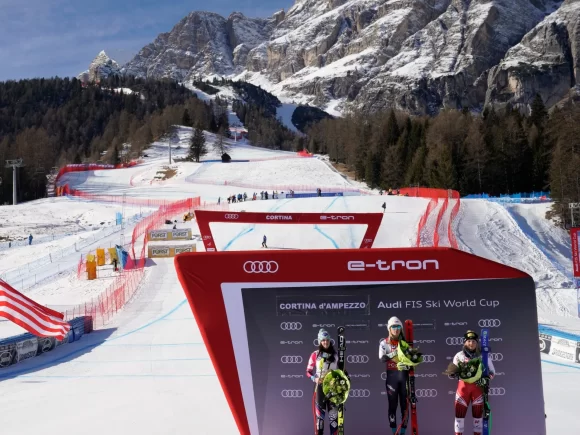 Athletes love the Cortina Alpine skiing course