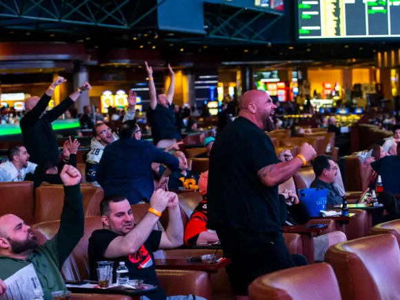 Sportsbooks in Nevada won a record $22 million in the Super Bowl