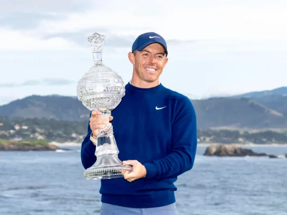 Rory McIlroy wins the AT&T Pebble Beach Pro-Am with a 66-stroke stroke