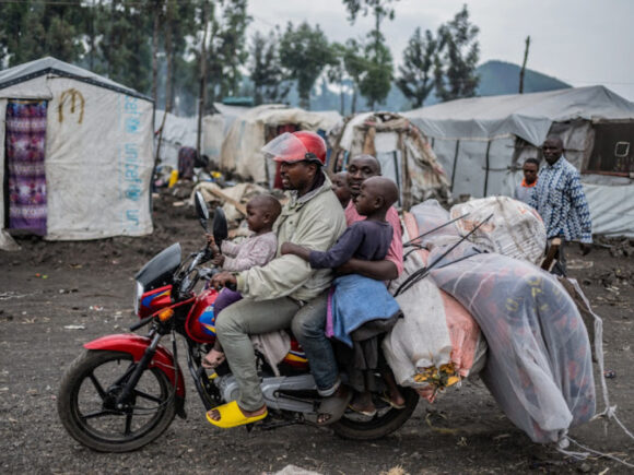 A UN body reports that 350,000 people are homeless due to war in Congo