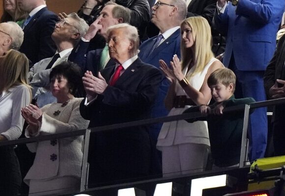 Trump, who has a complex relationship with the NFL, attends the Super Bowl