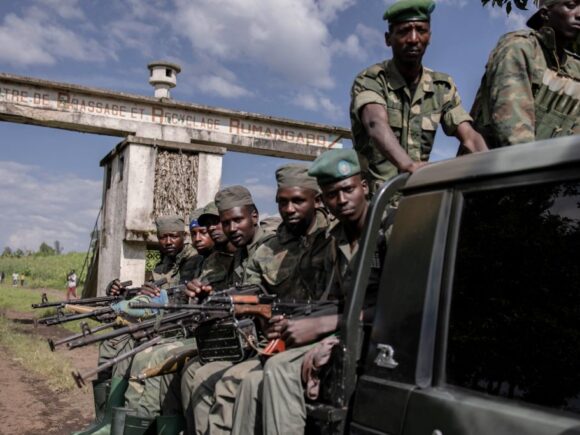 Dozens of Congolese soldiers who escaped are being tried for violence