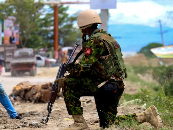 In Haiti, a Kenyan police officer was slain after confronting gang members