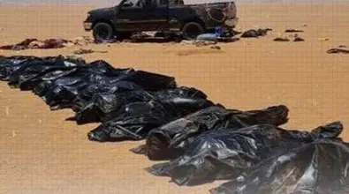 IOM reports that mass graves in Libya had gunshot wounds on the bodies of migrants