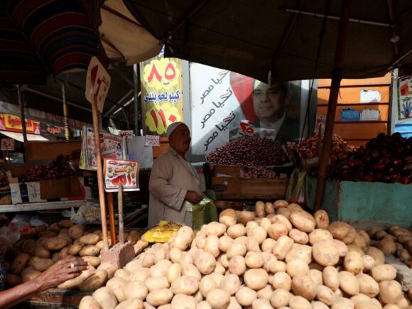 In February, Egypt’s inflation rate dropped to 14.5%, according to a Reuters poll