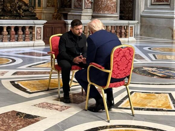 Trump and Zelensky Have “Very Productive” Conversations Inside St. Peter’s Before Pope Francis’ Funeral