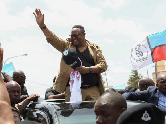 The Tanzanian opposition party reports that the location of its leader is currently unknown