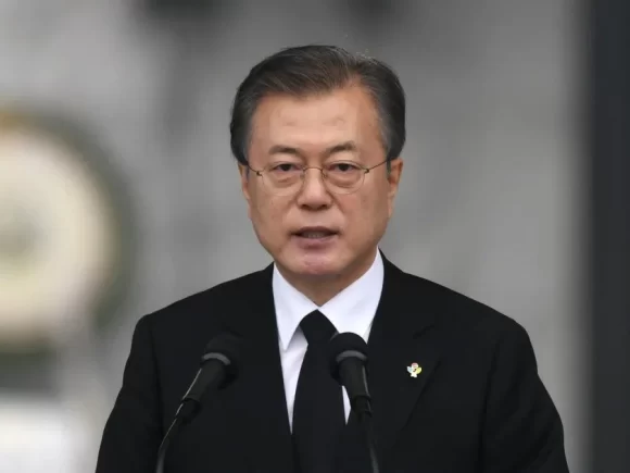 Moon, the former president of South Korea, refers to the bribery indictment as “political”