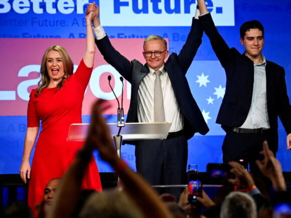 Albanese in Australia declare victory in the election, riding a tide of anti-Trump sentiment