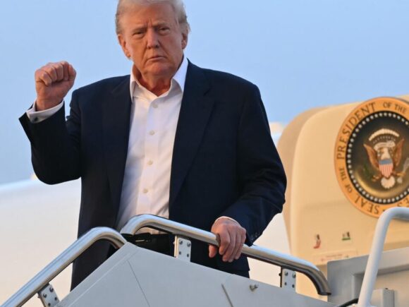 Trump is scheduled to use a luxurious jet from Qatar as Air Force One