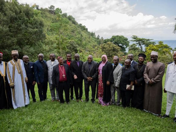 Religious leaders meet with former Congolese President Kabila in the east of DR Congo