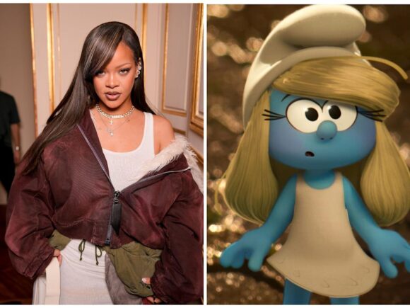 Rihanna Unveils a New Song for the Upcoming “Smurfs” Film