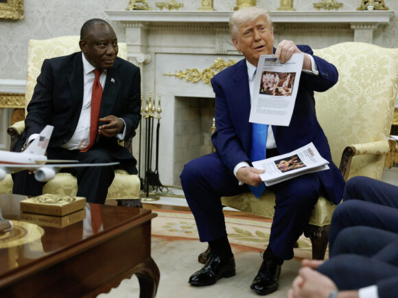 Trump Falsely Claims White Genocide in South Africa During Meeting With Ramaphosa Using Misidentified Congo Footage