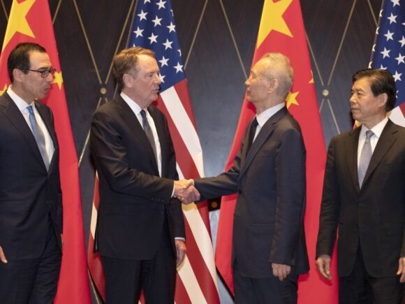 US-China trade discussions in Geneva come to a close tonight and resume on Sunday, according to a source