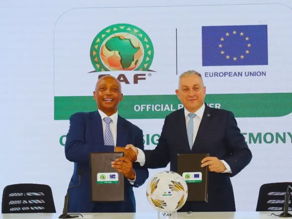 The European Union and CAF announce a historic sponsorship agreement for AFCON 2025 and beyond