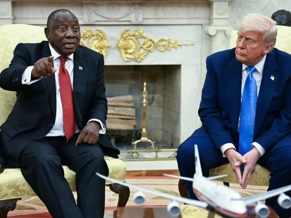 Ramaphosa denies claims of genocide and meets with Trump to discuss trade and investment