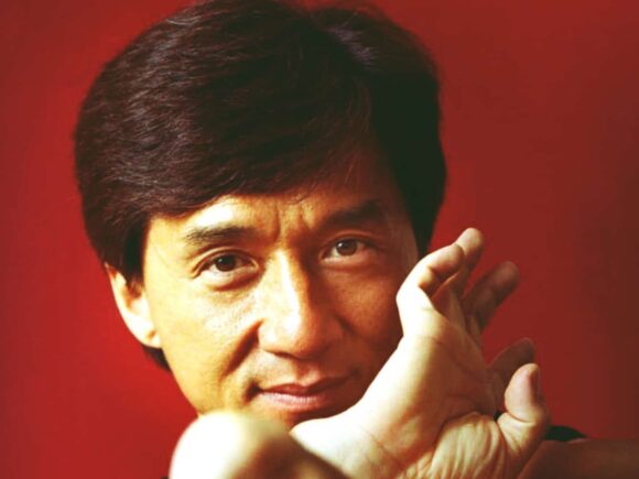Jackie Chan, an action star, explains how a karate kid prevented him from “giving up”