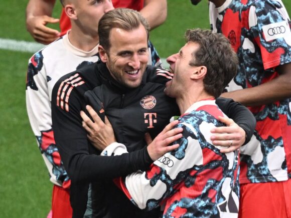 Bayern forward Kane has finally concluded his trophy drought by securing the Bundesliga title