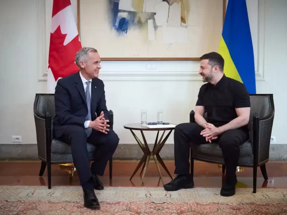 Mark Carney, the prime minister of Canada, says again that his country supports Ukraine in his first meeting with Zelenskiy
