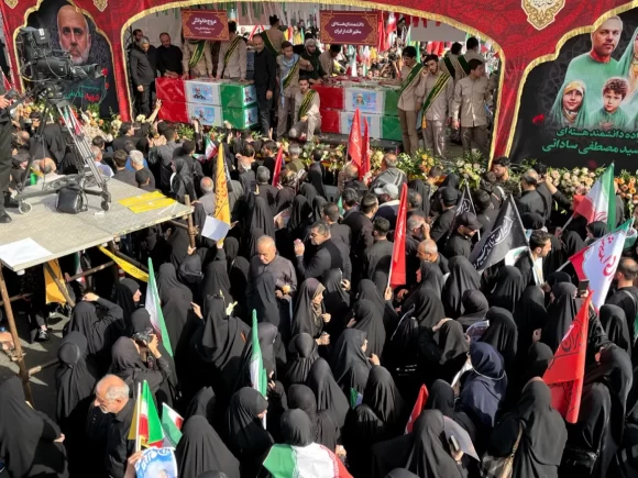 Iran Hosts a State Funeral for Scientists and Military Leaders Slain During Israel Conflict