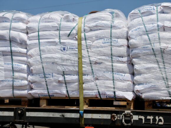 The UN claims the majority of flour provided to Gaza is either stolen or consumed by famished people