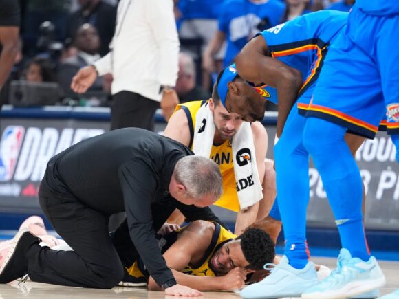 Haliburton’s injury throws a shadow over the Pacers’ future after their loss in the NBA Finals