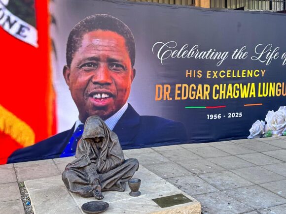 Zambia’s former president Lungu’s funeral is halted by a South African court amid a tug-of-war between the government and his family