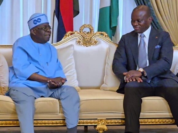 Tinubu meets with President Nguema of Gabon