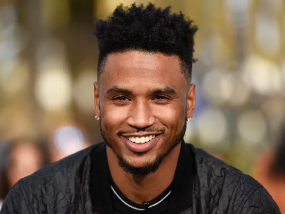 Trey Songz is seen on camera nearly throwing his hands in a heated face-off