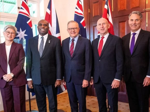 Britain and Australia sign a 50-year AUKUS submarine partnership agreement