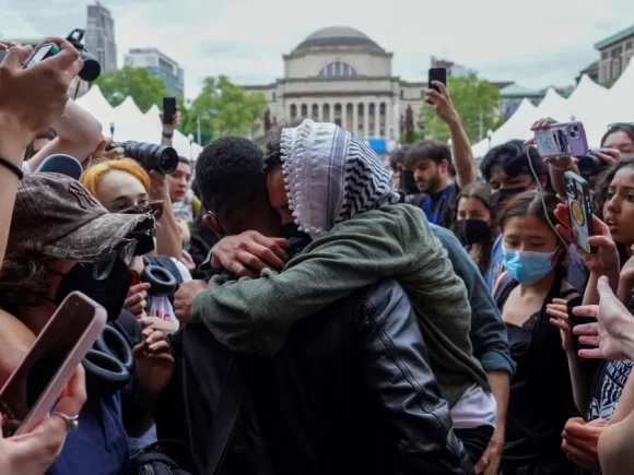 Columbia University kicks out and suspends dozens of students for protesting in support of Palestine in the wake of the Gaza War