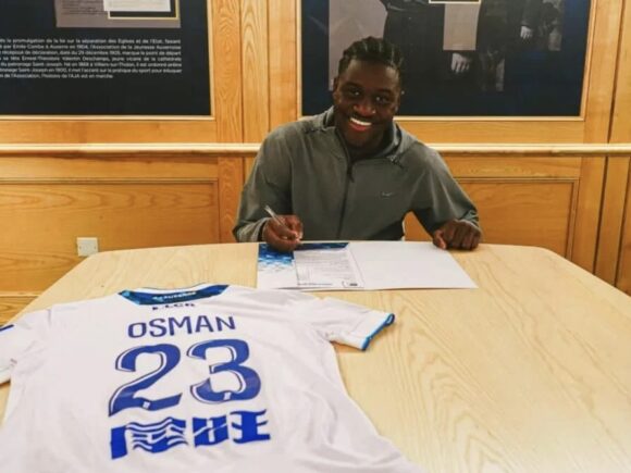 Ibrahim Osman, a Ghanaian striker, joins Auxerre on loan from Brighton