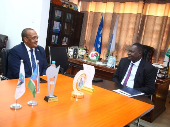 SSFF President meets with the Sudanese Ambassador to improve football relations