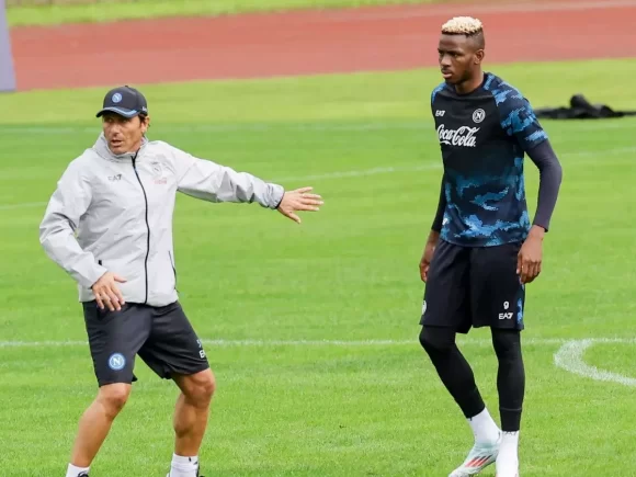 Conte to remove Osimhen from the Napoli Training