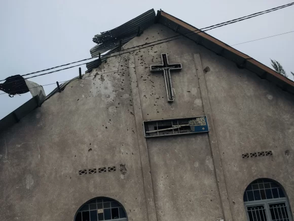 Rebels supported by the Islamic state attack a church in East Congo, killing 38 people