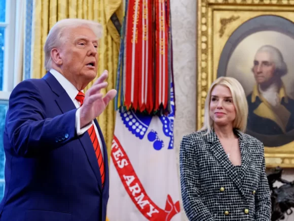 Trump Stands Up for Attorney General Bondi As Epstein Files Draw More Criticism