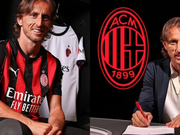 Modric agrees to a one-year contract with AC Milan to wear Johan Cruyff No. 14 jersey