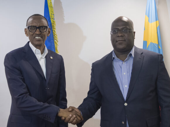 Kagame attends the DR Congo crisis EAC-SADC conference