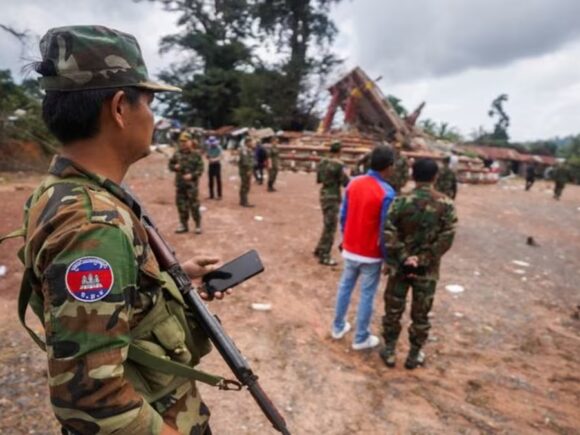 Thailand reports that a landmine near Cambodia has wounded another soldier
