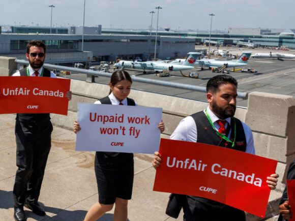 Air Canada flight attendants have gone on strike, resulting in the cancellation of hundreds of flights throughout Canada