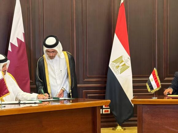 Egypt says that it and Qatar are talking about starting a $7.5 billion “partnership package”