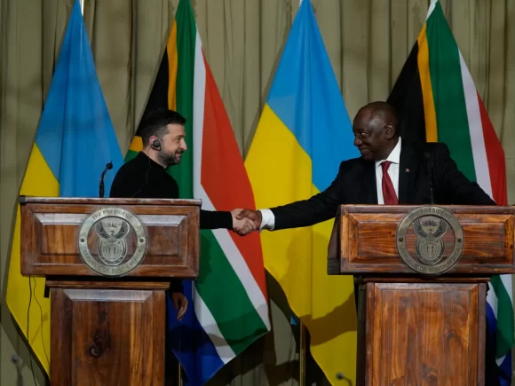 Zelenskiy claims that he spoke with Ramaphosa of South Africa on peace and Russia