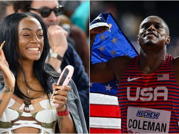 Christian Coleman stands by his girlfriend Sha’Carri Richardson following her arrest for domestic violence