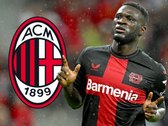 Victor Boniface is scheduled to join AC Milan on loan