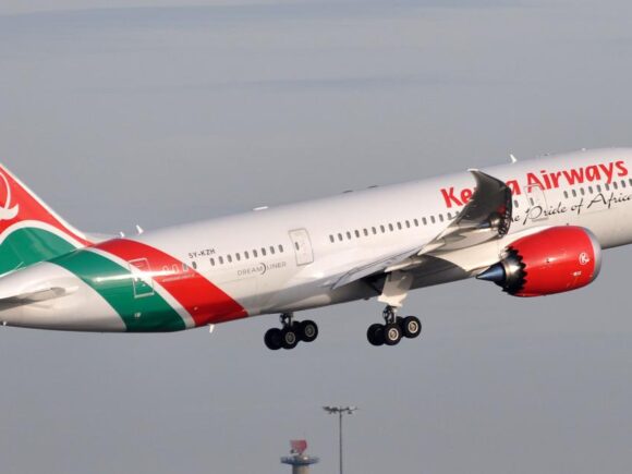 Kenya Airways reports a pretax deficit for the first half following a decline in passengers