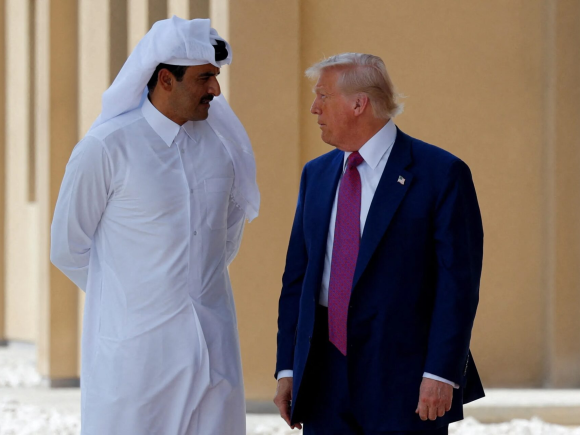 Trump Visits New York to Meet With Qatari Prime Minister Al Thani Amid Criticism of Israeli Attack on Hamas Leaders