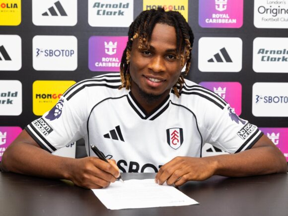 Chukwueze, on loan from AC Milan, joins Iwobi and Bassey at Fulham