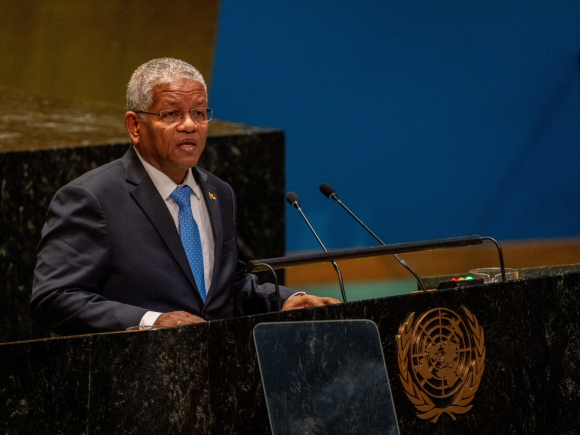 The president of Seychelles is running for reelection on the strength of the economy